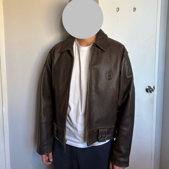 Avirex Vintage Leather Jacket - Picture 3 of 11